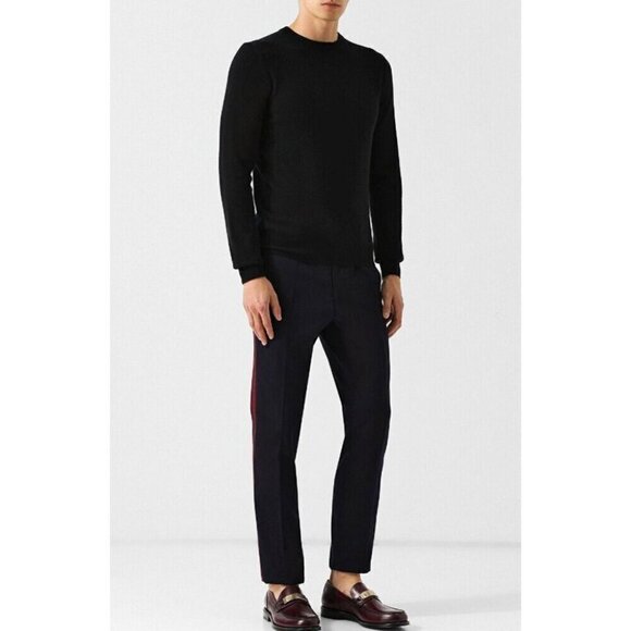 Bottega Veneta Varenne Leather Loafers with Buckle 41 8 Mens Barolo Wine New - Picture 3 of 13